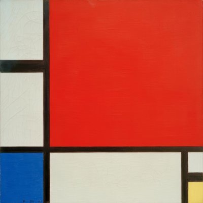 Komposition in Rot, Blau und Gelb von Piet Mondrian